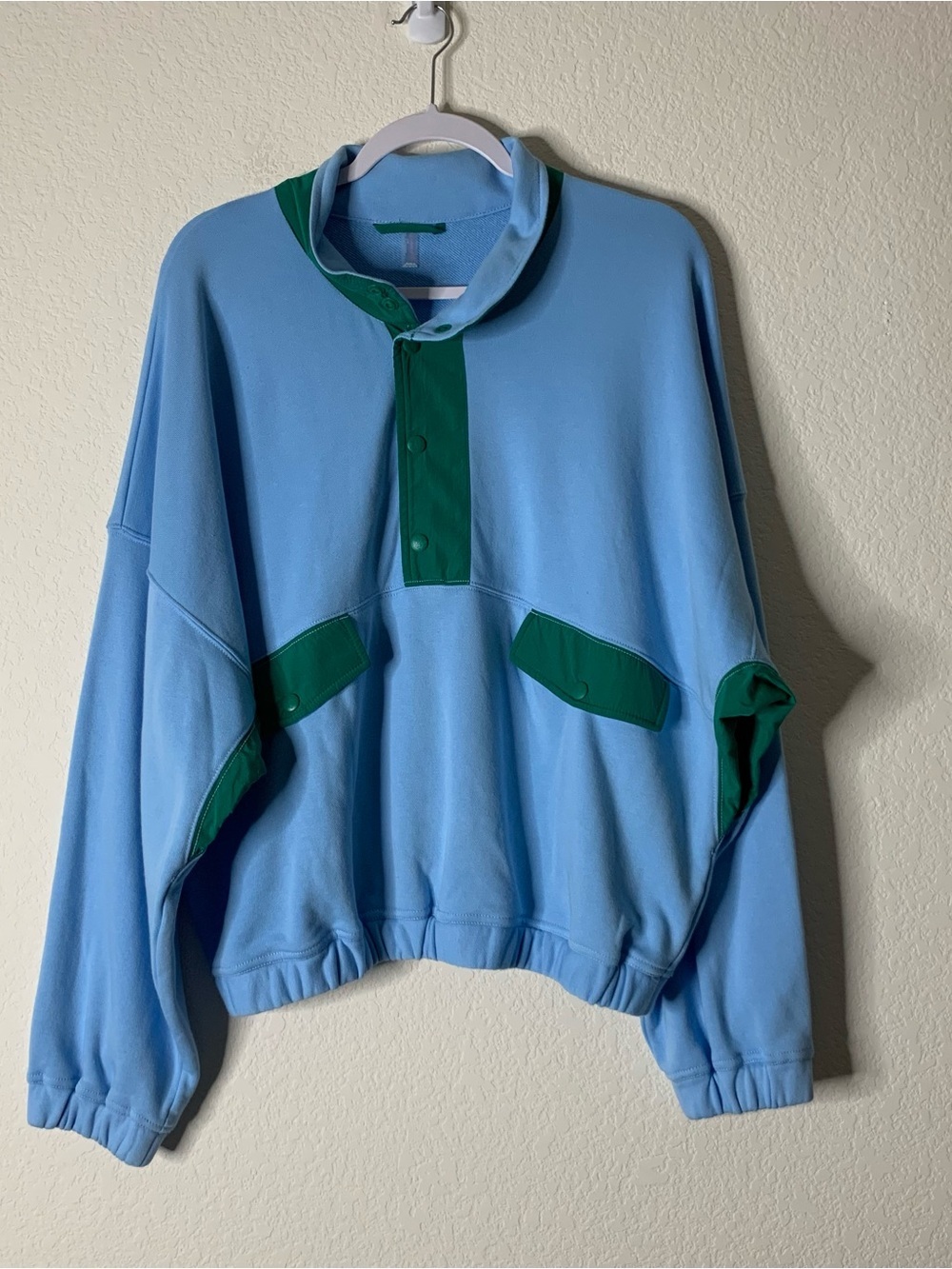 FP Movement Womens world tour sweatshirt in blue combo L - Picture 2 of 10